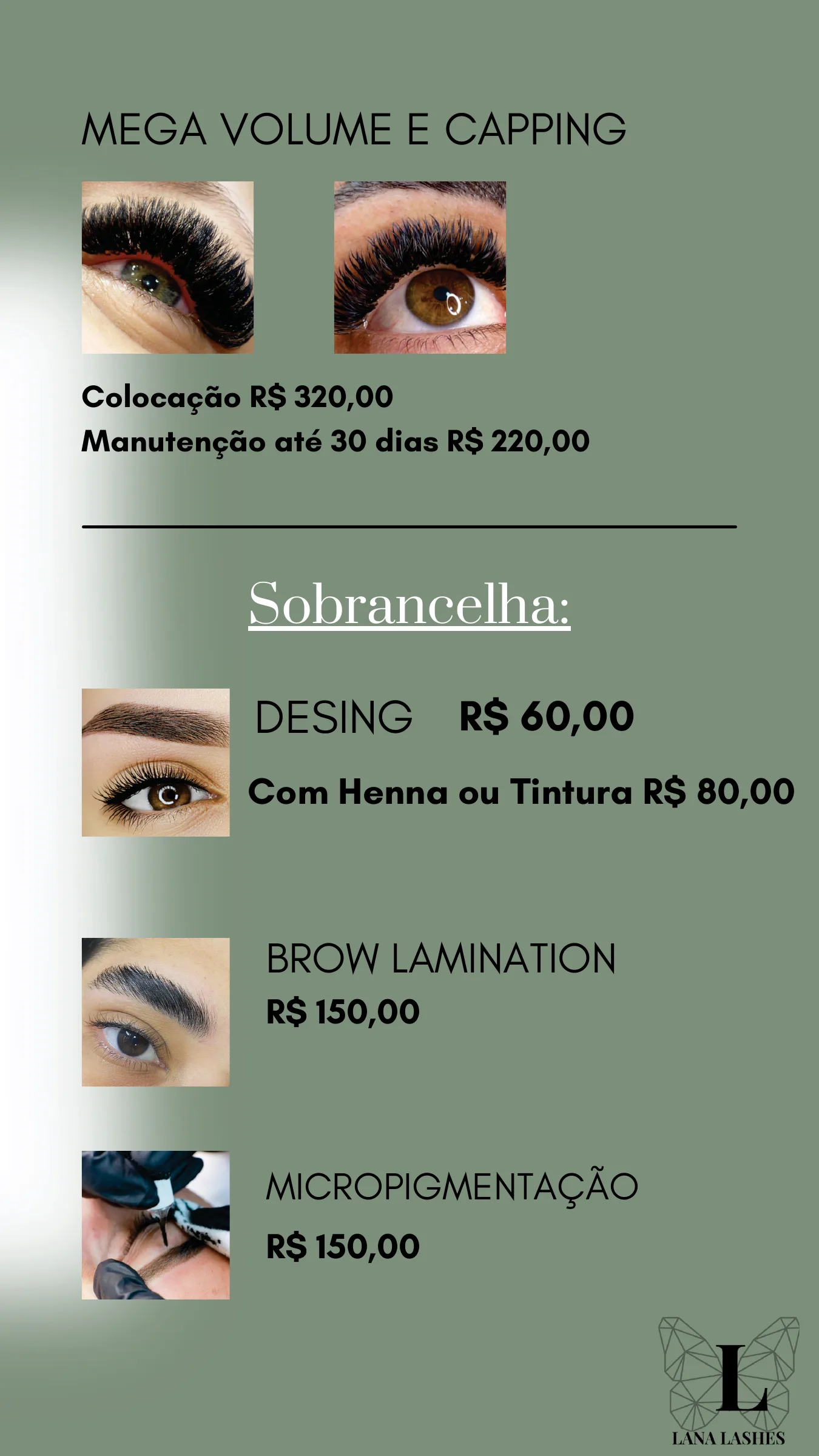 Tabela de valores Lana Lashes, página 3