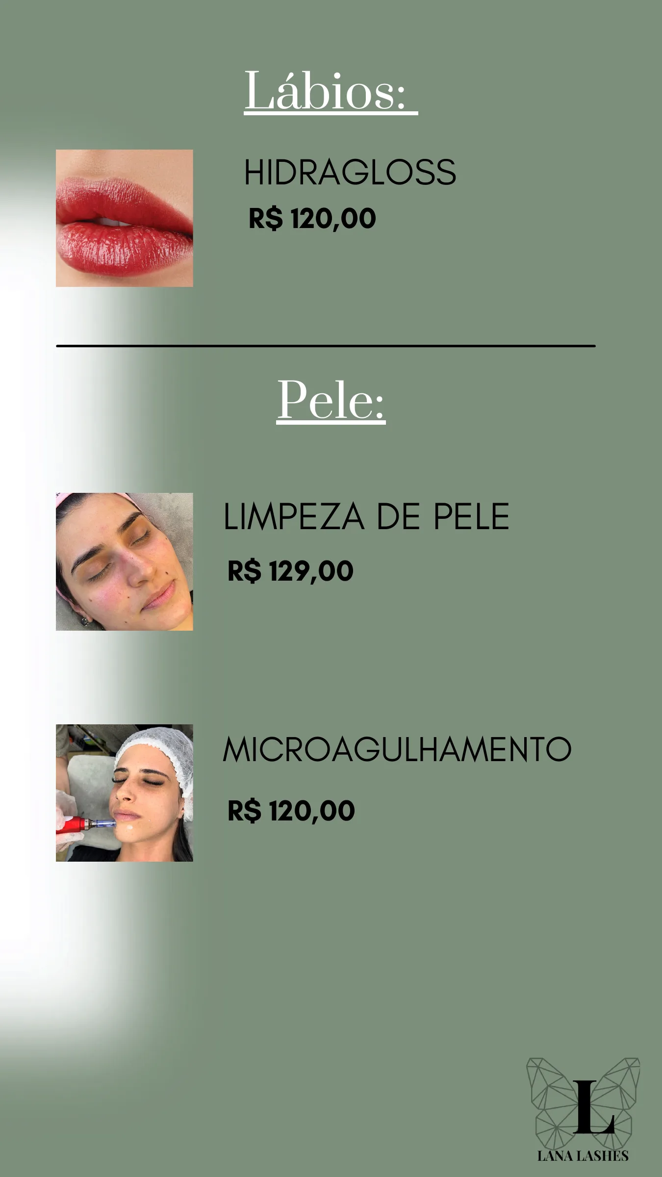 Tabela de valores Lana Lashes, página 4